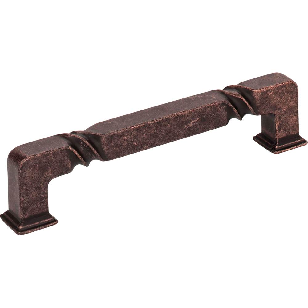Jeffrey Alexander 128 mm Center-to-Center Distressed Oil Rubbed Bronze Rustic Twist Tahoe Cabinet Pull