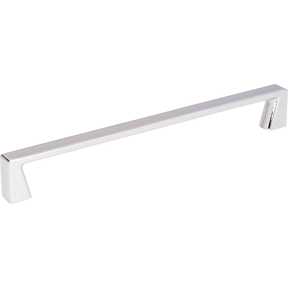 Jeffrey Alexander 192 mm Center-to-Center Polished Chrome Square Boswell Cabinet Pull