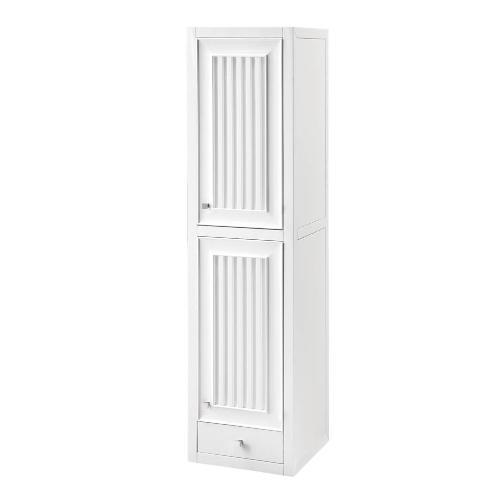 James Martin Vanities Athens 15''  Tower Hutch - Right, Glossy White