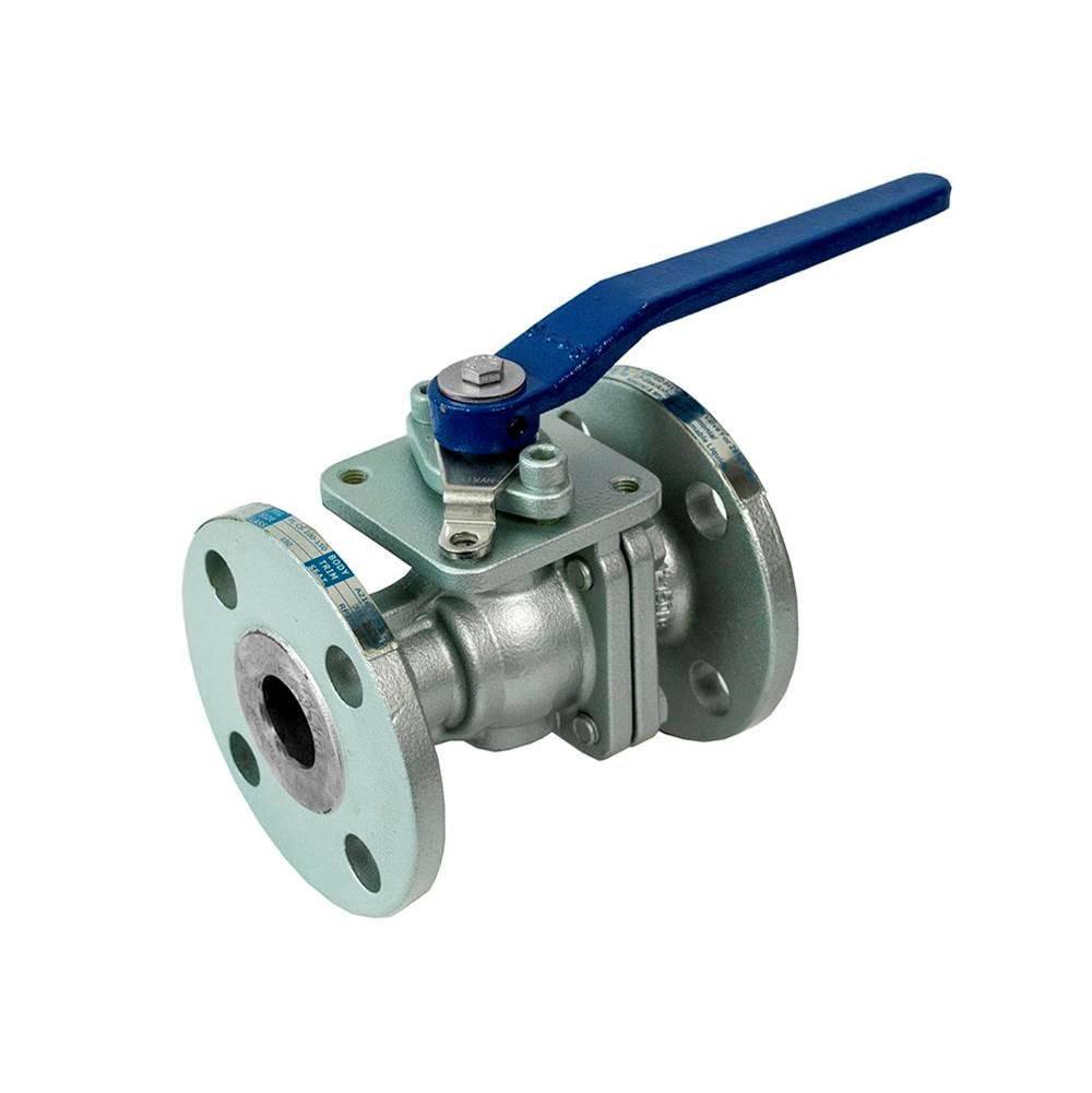 Jomar International LTD Full Port, 2 Piece, Flanged Connection, Class 150, Carbon Steel, Stainless Steel Ball And Stem 3/4''