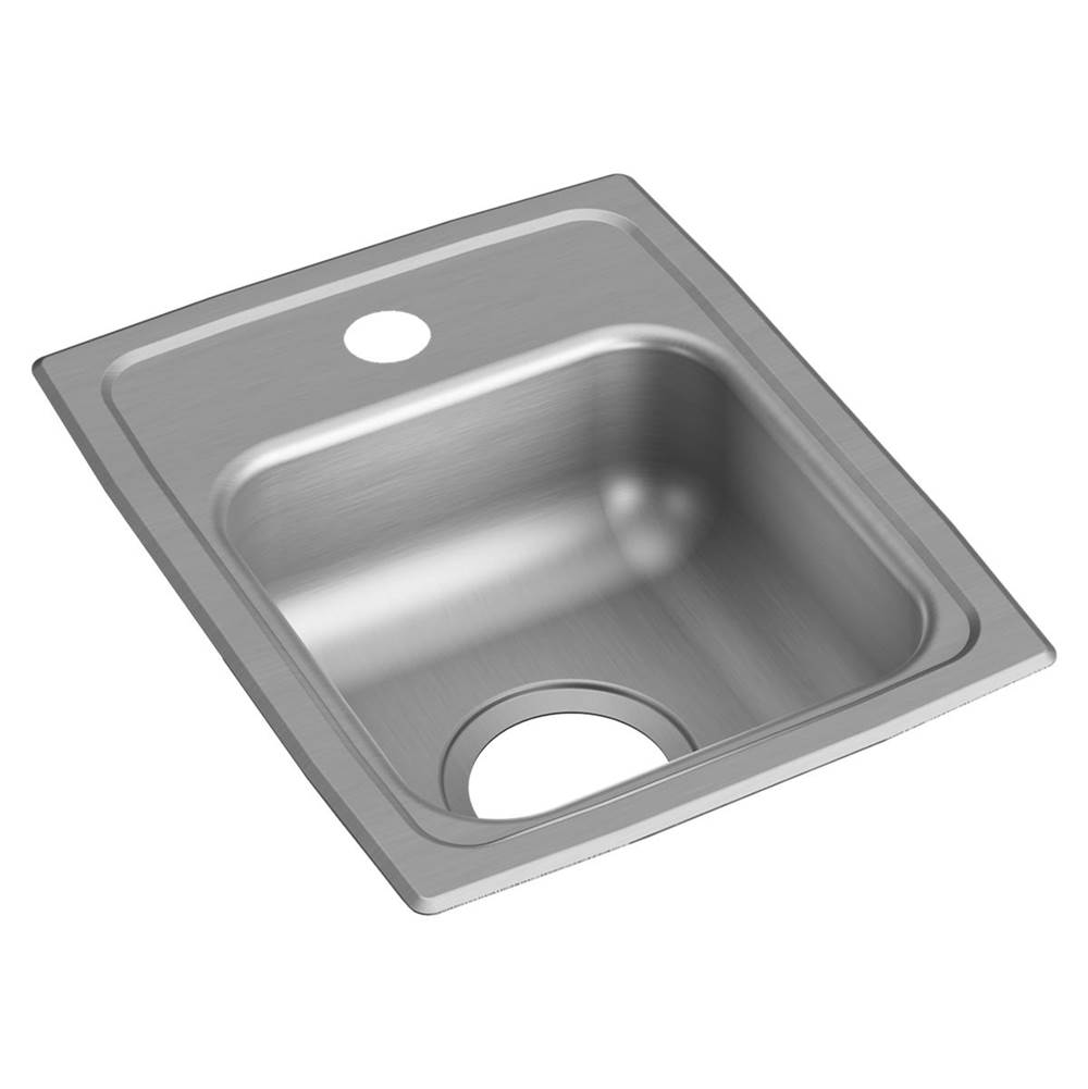 Just Manufacturing Stainless Steel 13'' x 16'' x 5-1/2'' 2-Hole Single Bowl Drop-in ADA Sink