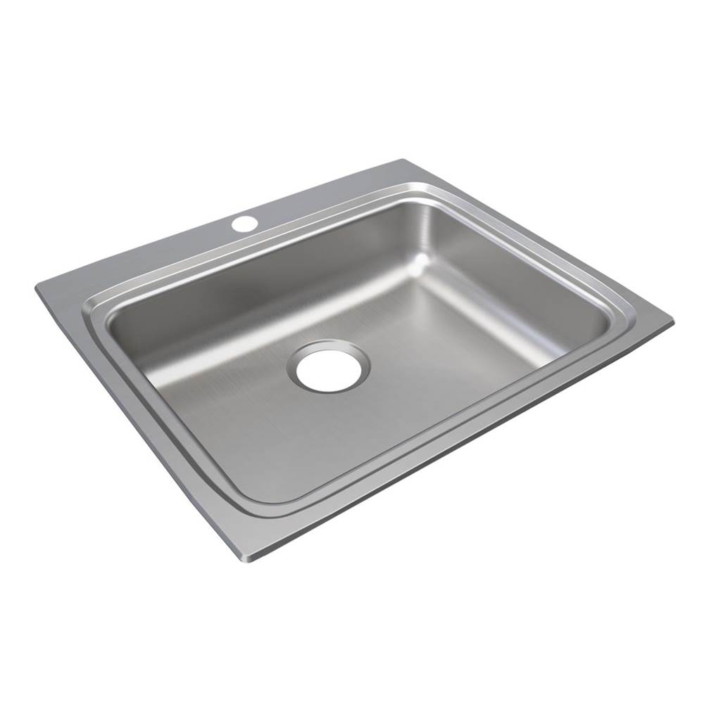 Just Manufacturing Stainless Steel 25'' x 22'' x 6'' 0-Hole Single Bowl Drop-in ADA Sink