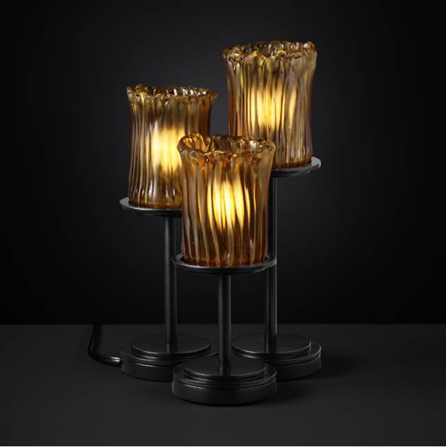 Justice Design Dakota 3-Light Table Lamp