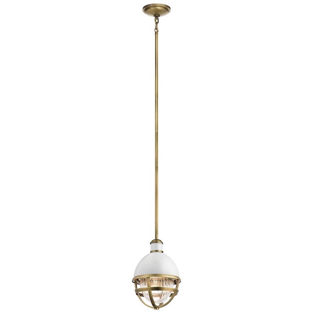 Kichler Lighting Tollis 12.5'' 1 Light Mini Pendant Natural Brass