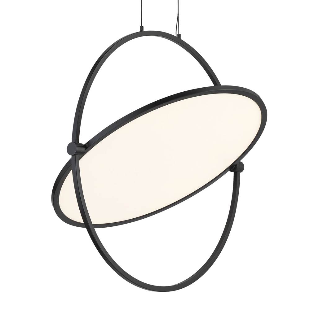 George Kovacs Studio 23 24'' Coal LED Pendant with Etched Acrylic Diffuser