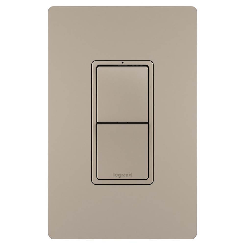 Legrand radiant Two Single-Pole/3-Way Switches, Nickel