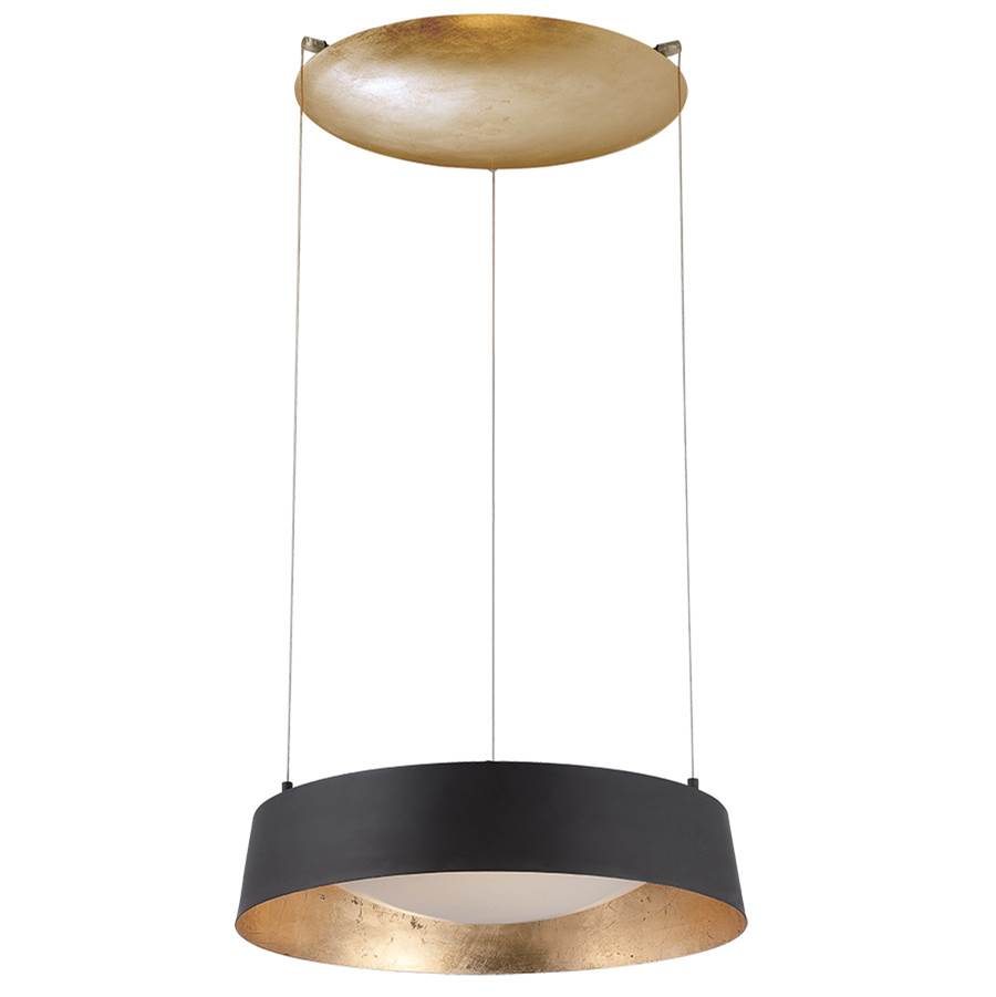 Modern Forms Gilt 18'' LED Pendant Light 3000K in Gold Leaf/Bronze