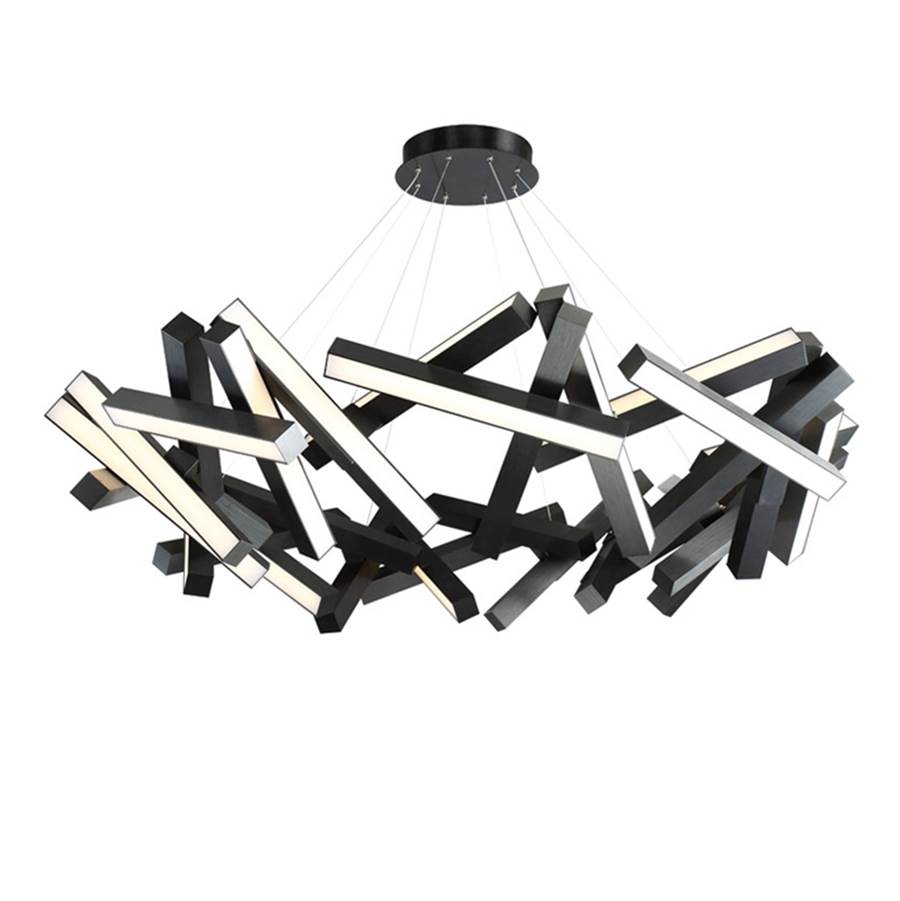 Modern Forms Chaos 61'' LED Chandelier Light 3000K in Black