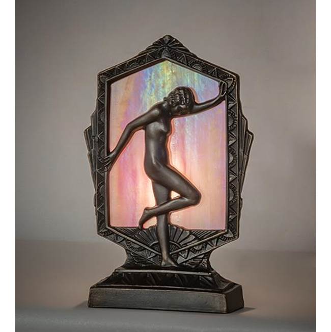 Meyda Tiffany 9'' High Posing Deco Lady Accent Lamp