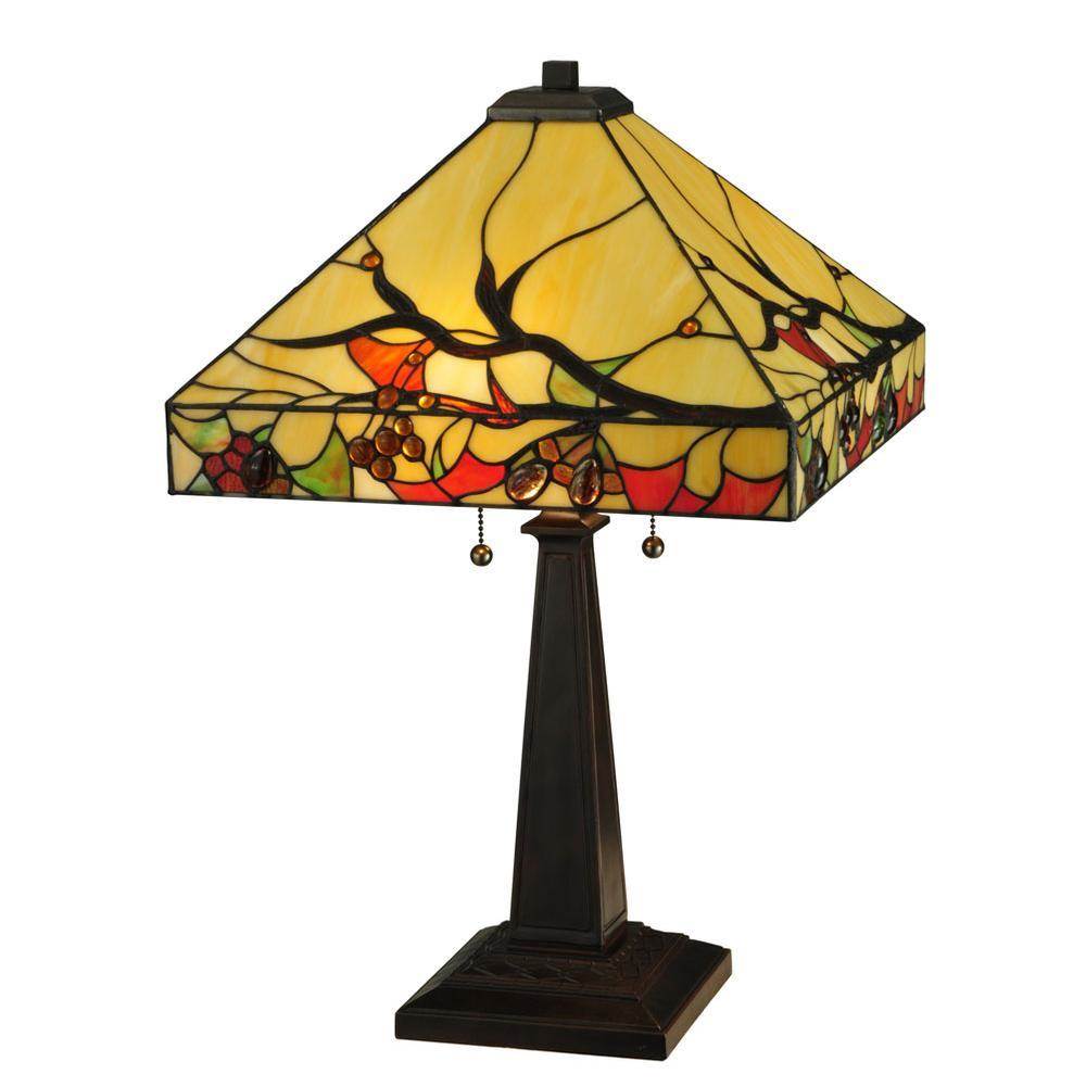 Meyda Tiffany 25''H Woodland Berries Table Lamp