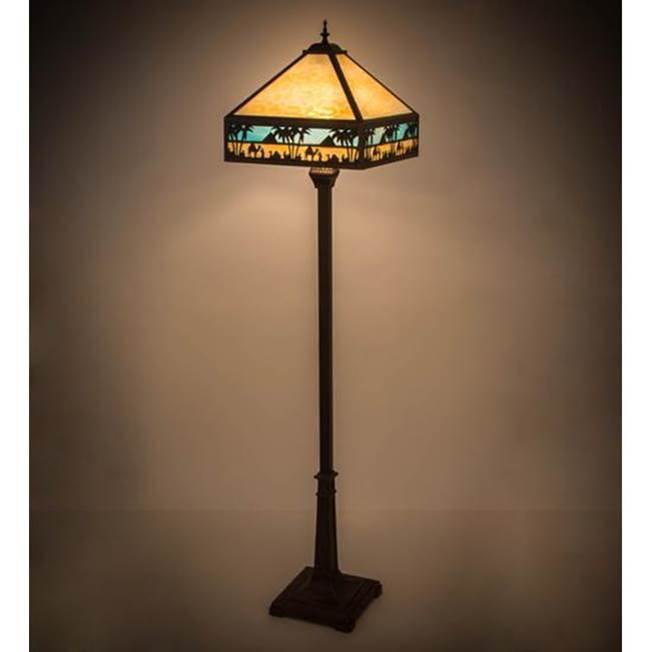 Meyda Tiffany 67.5''H Camel Mission Floor Lamp