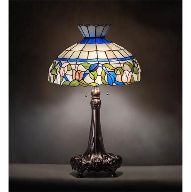 Meyda Tiffany 33'' High Rose Vine Table Lamp