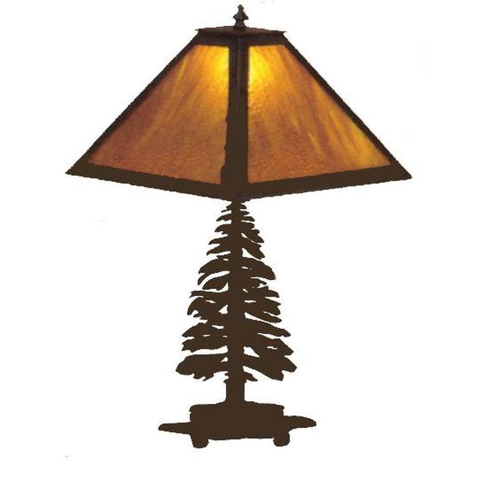 Meyda Tiffany 21''H Tall Pines Table Lamp