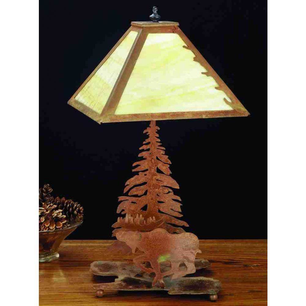 Meyda Tiffany 21''H Moose on the Loose Table Lamp