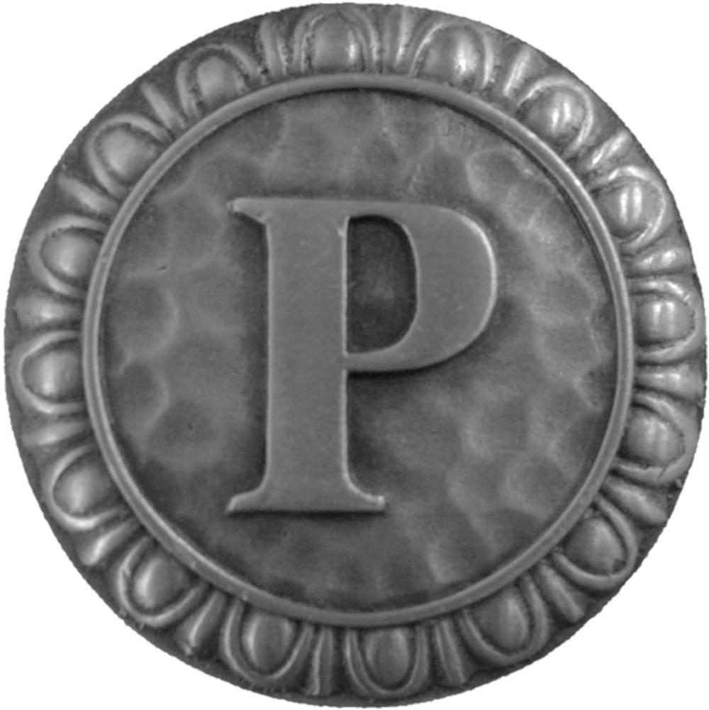 Notting Hill Initial P Knob Antique Pewter