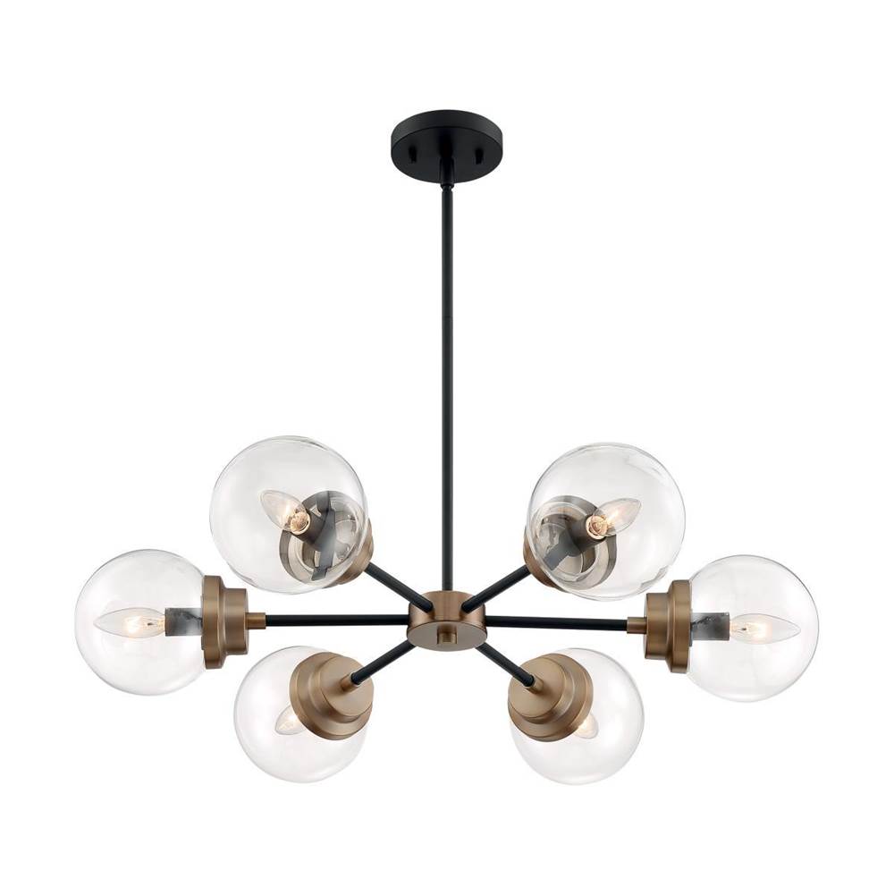 Nuvo Axis 6 Light Chandelier