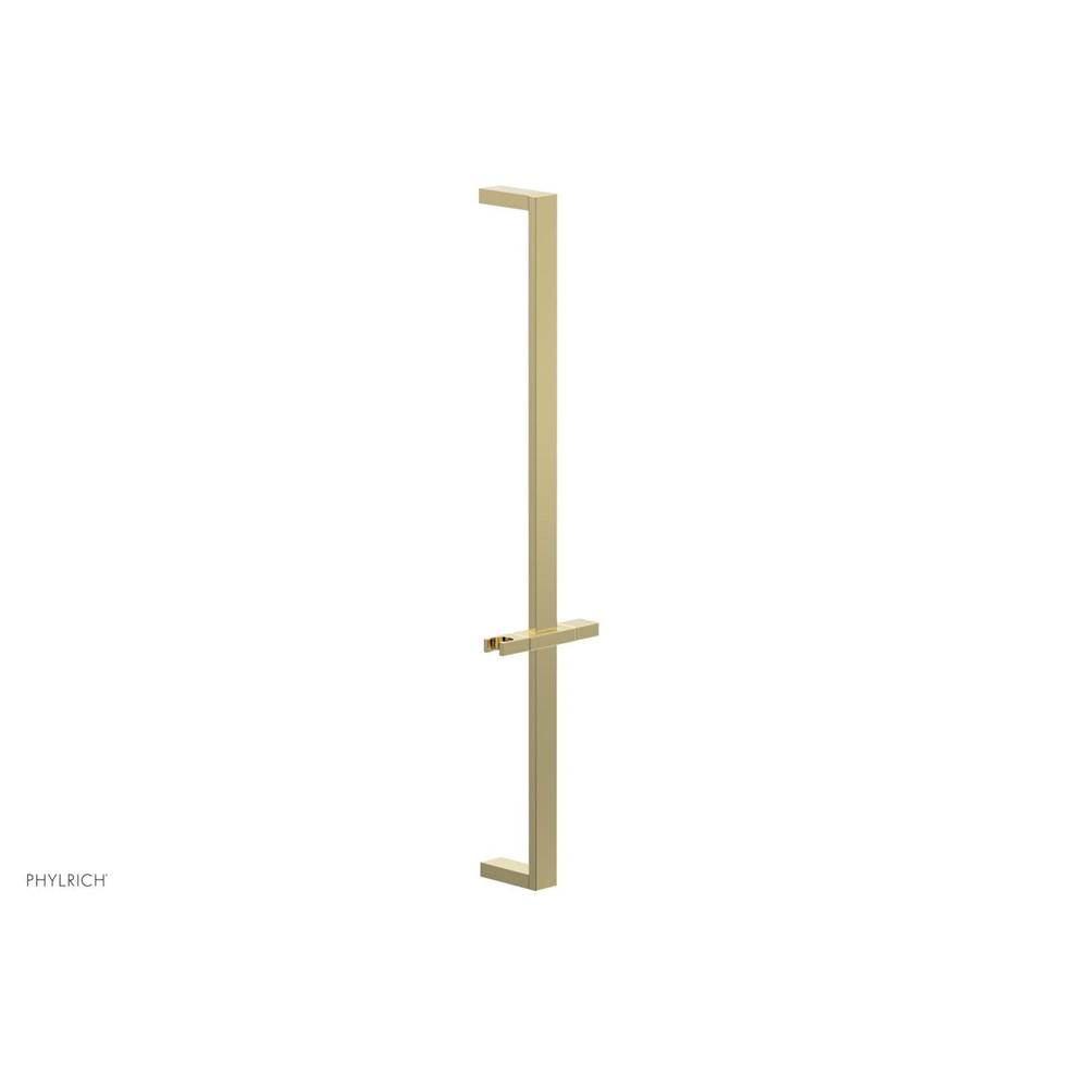 Phylrich Polished Brass 27'' Flat Adjustable Handshower Slide Bar With Holder