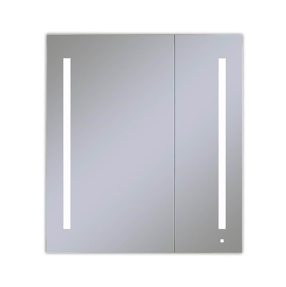 Robern AiO Lighted Cabinet, 36'' x 40'' x 4'', Two Door, LUM Lighting, 4000K Temperature (Cool Light), Dimmable, Electrical Outlet, USB Left Hinge