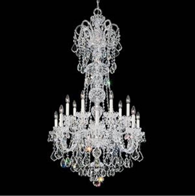 Schonbek Olde World 14 Light 110V Chandelier in Rich Auerelia Gold with Clear Heritage Crystals