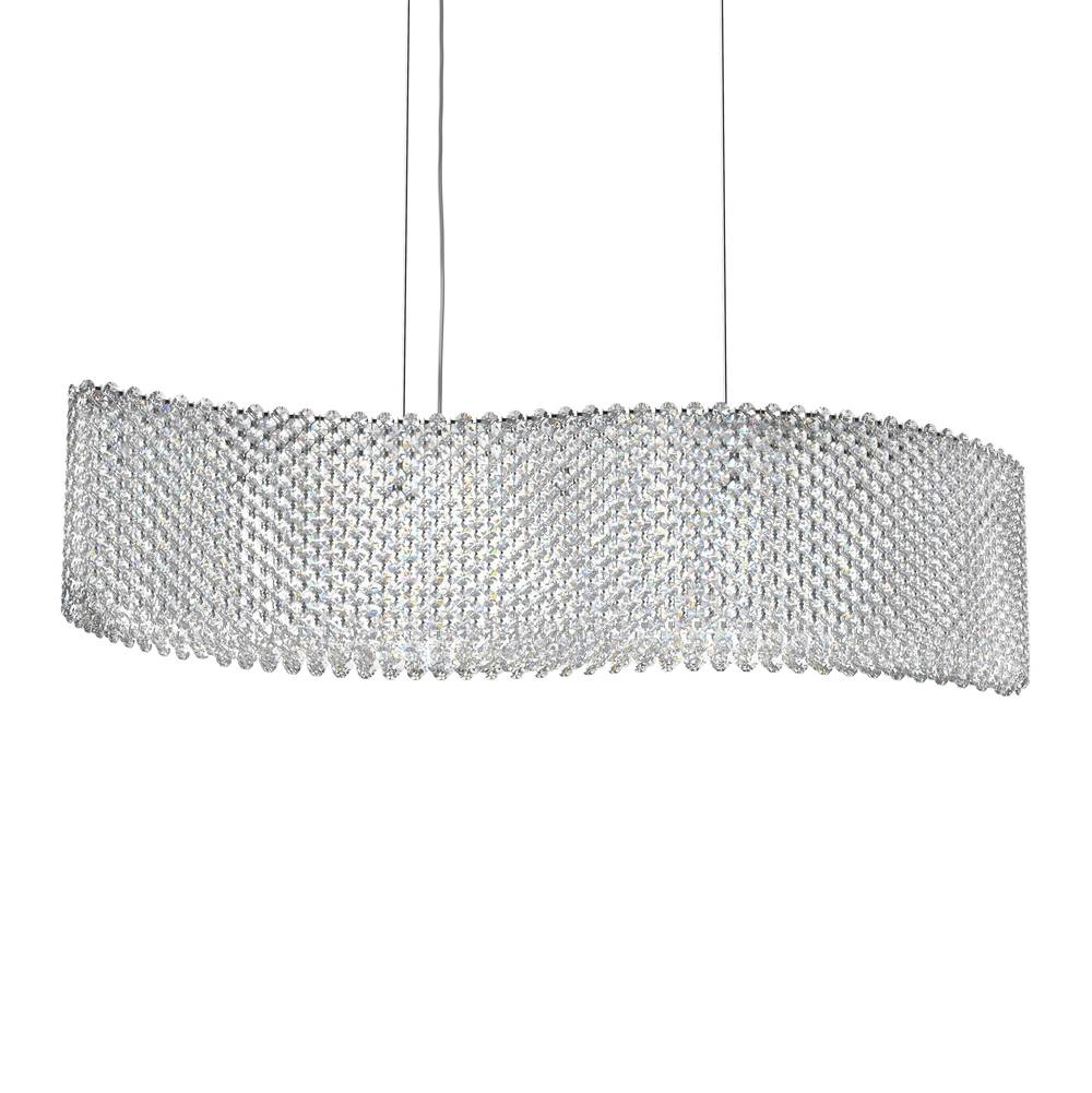 Schonbek Refrax 13 Light 110V Pendant in Stainless Steel with Clear Crystals From Swarovski®