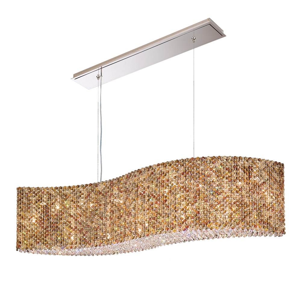 Schonbek Refrax 21 Light 110V Pendant in Stainless Steel with Clear Crystals From Swarovski®