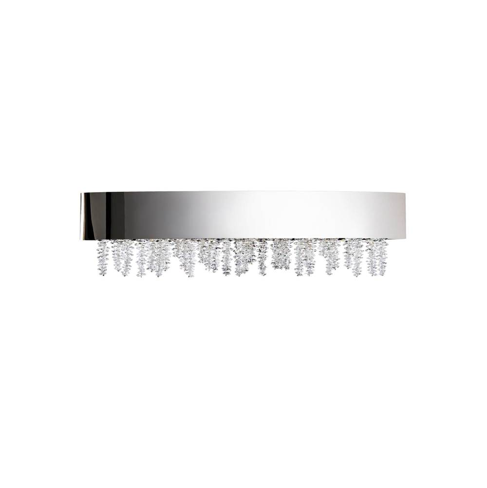 Schonbek SOLEIL 27'' 110V Wall Sconce in Polish Nickel with Optic Crystal