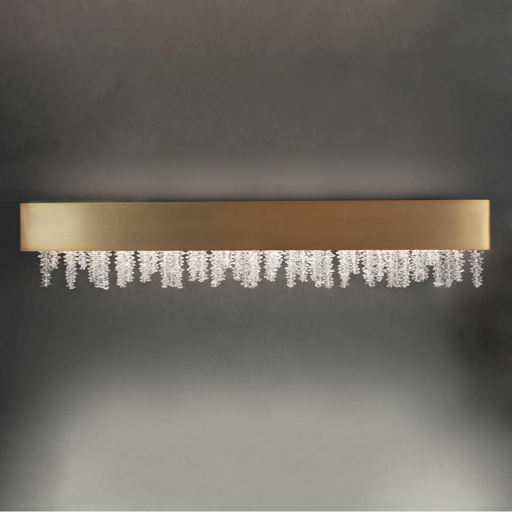 Schonbek SOLEIL 37'' 110V Wall Sconce in Aged Brass with Optic Crystal