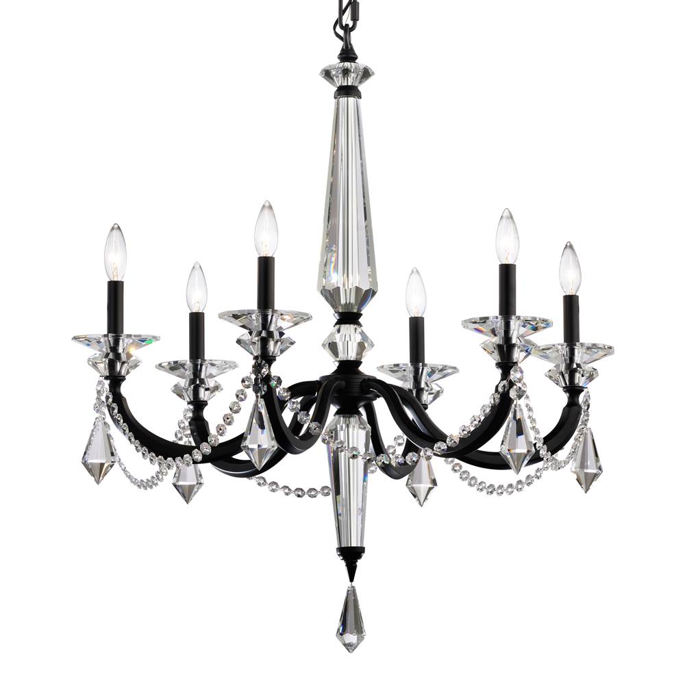 Schonbek Verona 6 Light 120V Chandelier in French Gold with Clear Radiance Crystal