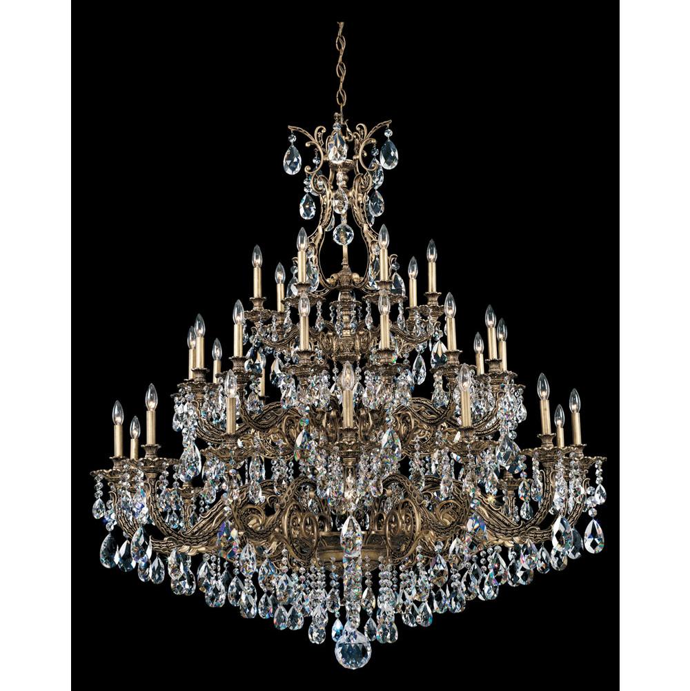 Schonbek Sophia 35 Light 110V Chandelier in Parchment Gold with Clear Crystals From Swarovski®