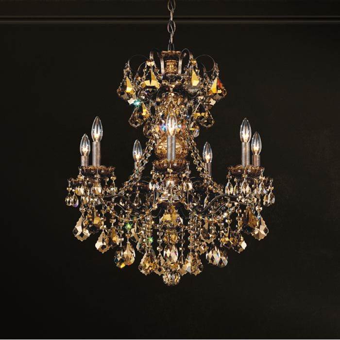 Schonbek New Orleans 7 Light 110V Chandelier in Silver with Clear Crystals From Swarovski®