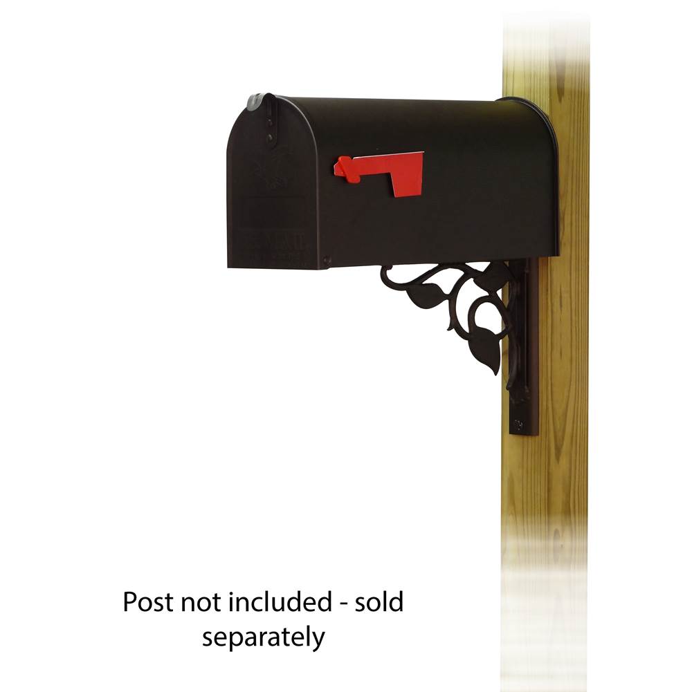 Special Lite Standard Steel Curbside Mailbox with Floral front single mailbox mounting bracket
