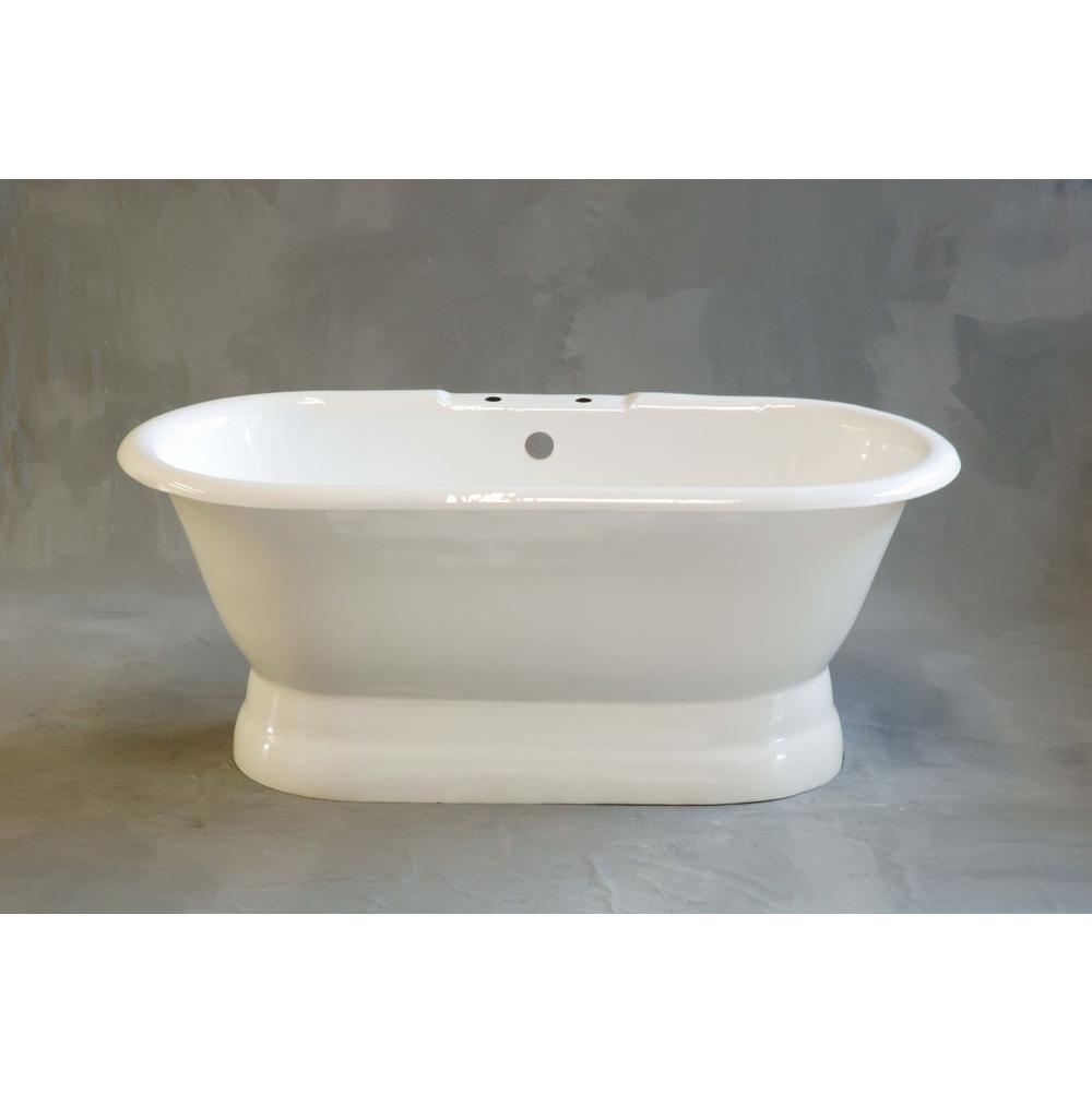 Strom Living P0777 The Peninsula 5'' Cast Iron Dual Tub On Pedestal With 7'&ap