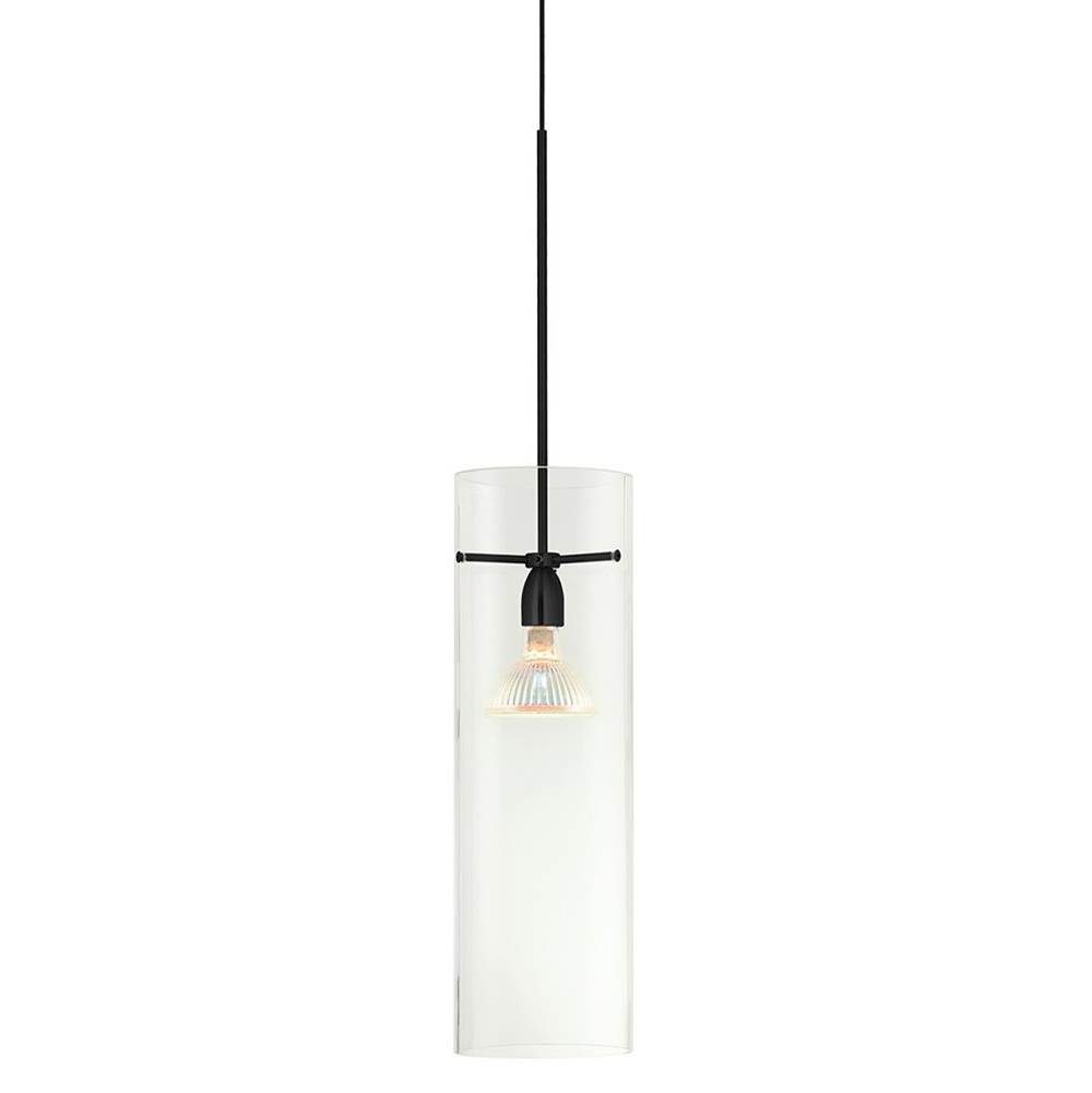 Stone Lighting Pendant, Kitchen, Clear, Black, MR16, LED, 7 W, Monopoint Canopy