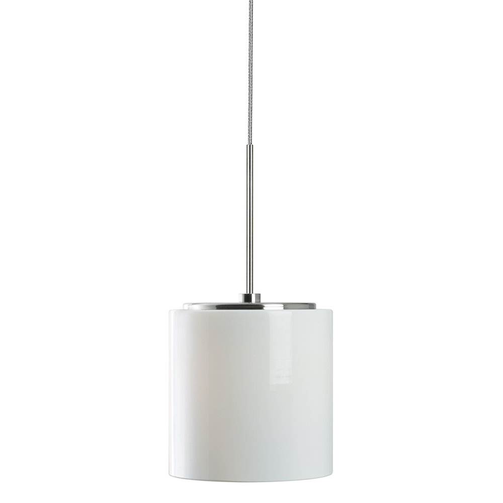 Stone Lighting Pendant, Lenox, Opal, Satin Nickel, G4 JC, LED, 2 W, 110 Lumens, for Cable Adapter