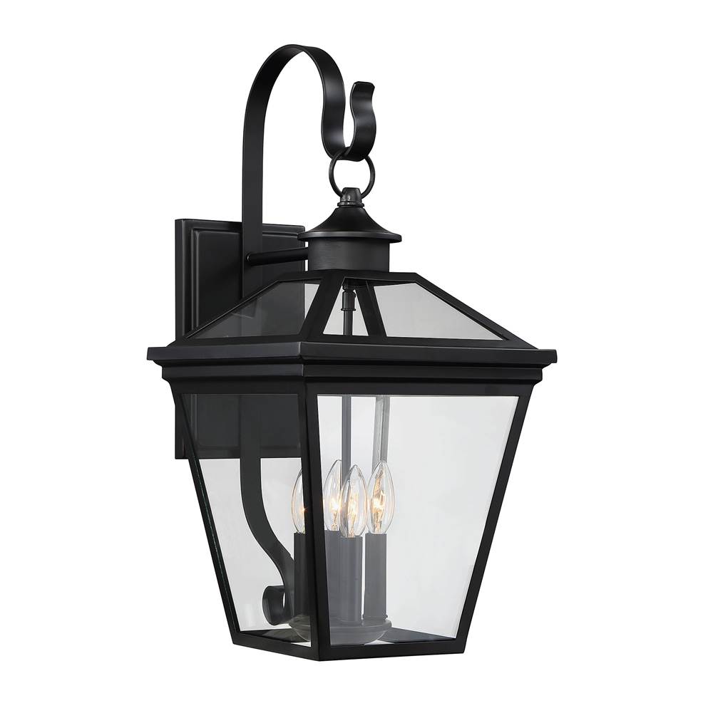 Savoy House Ellijay 4-Light Outdoor Wall Lantern in Black