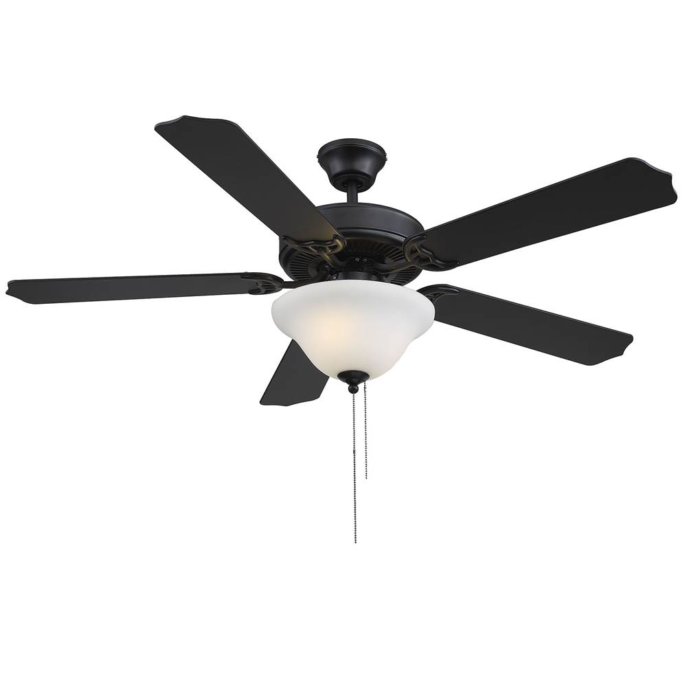 Savoy House First Value 52'' 2-Light Ceiling Fan in Matte Black