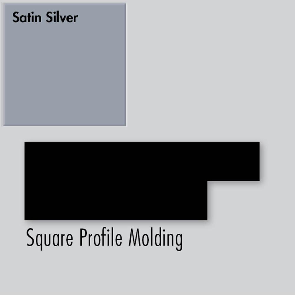 Strasser Woodenworks 2.25 X .75 X 72 Molding Square Sat Silver