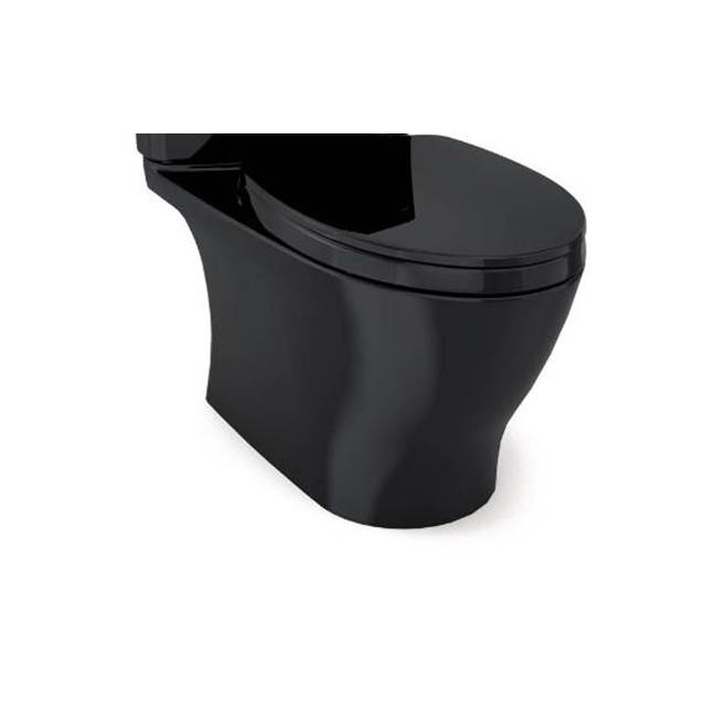 TOTO Nexus® Two-Piece Elongated 1.28 GPF Universal Height Toilet Bowl Only, WASHLET® plus Ready, Ebony