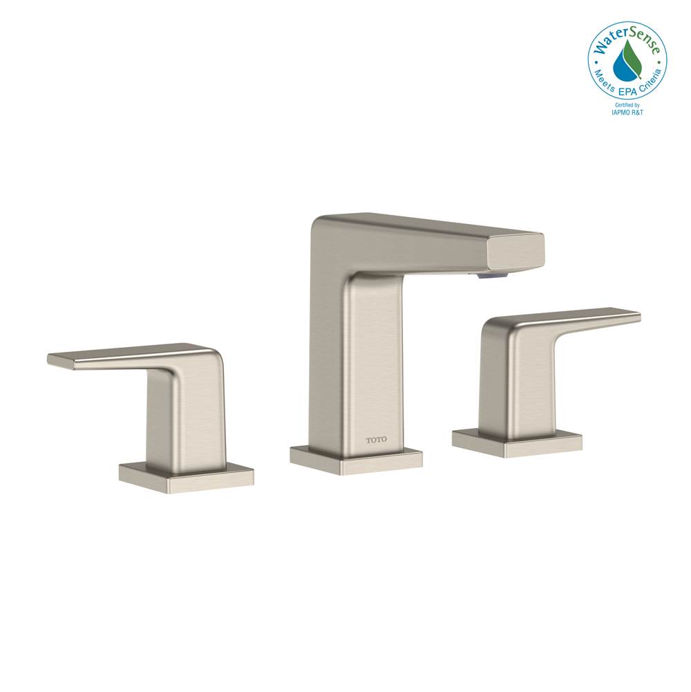 Toto GB 1.2 GPM Two Handle Widespread Bathroom Sink Faucet, Brushed Nickel