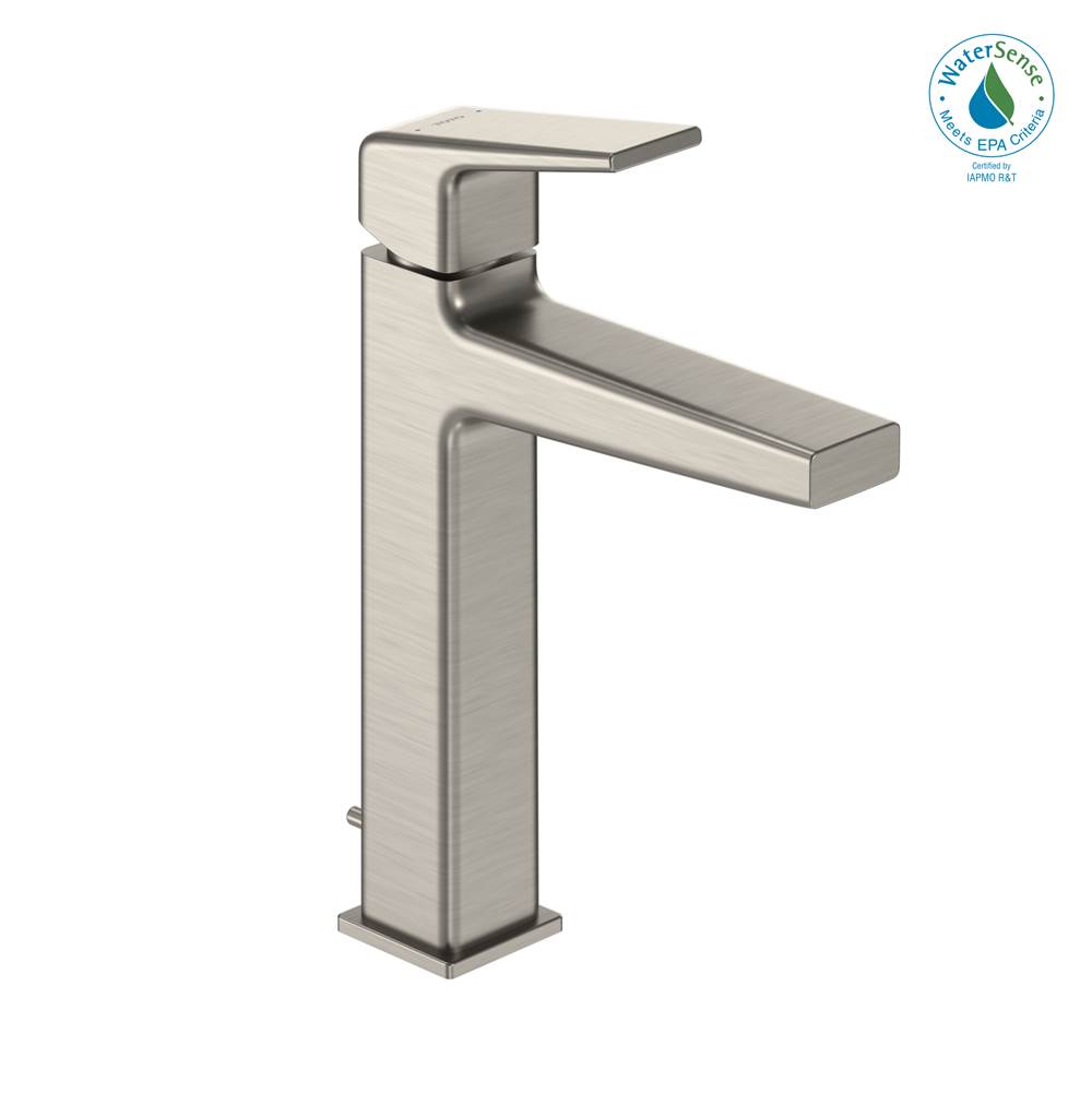 Toto GB 1.2 GPM Single Handle Semi-Vessel Bathroom Sink Faucet with COMFORT GLIDE Technology, Brushed Nickel