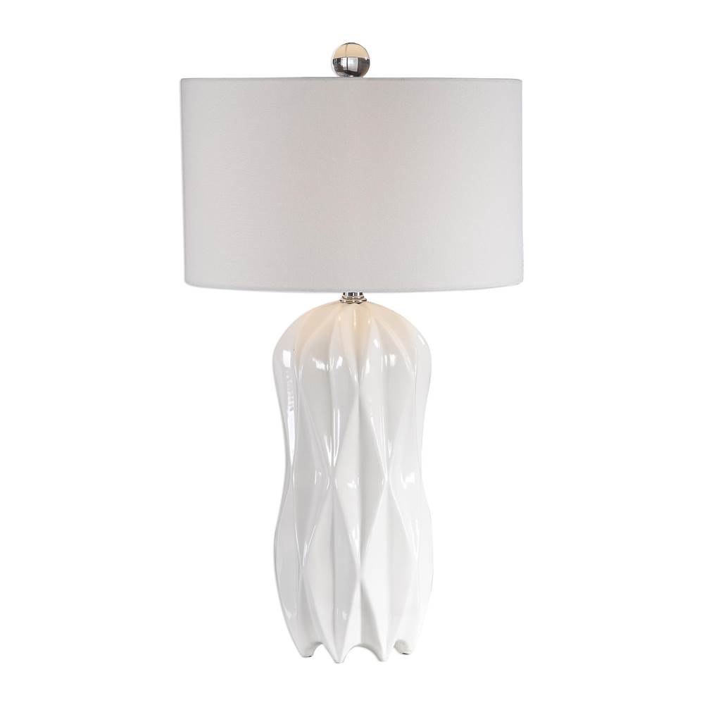Uttermost Uttermost Malena Glossy White Table Lamp