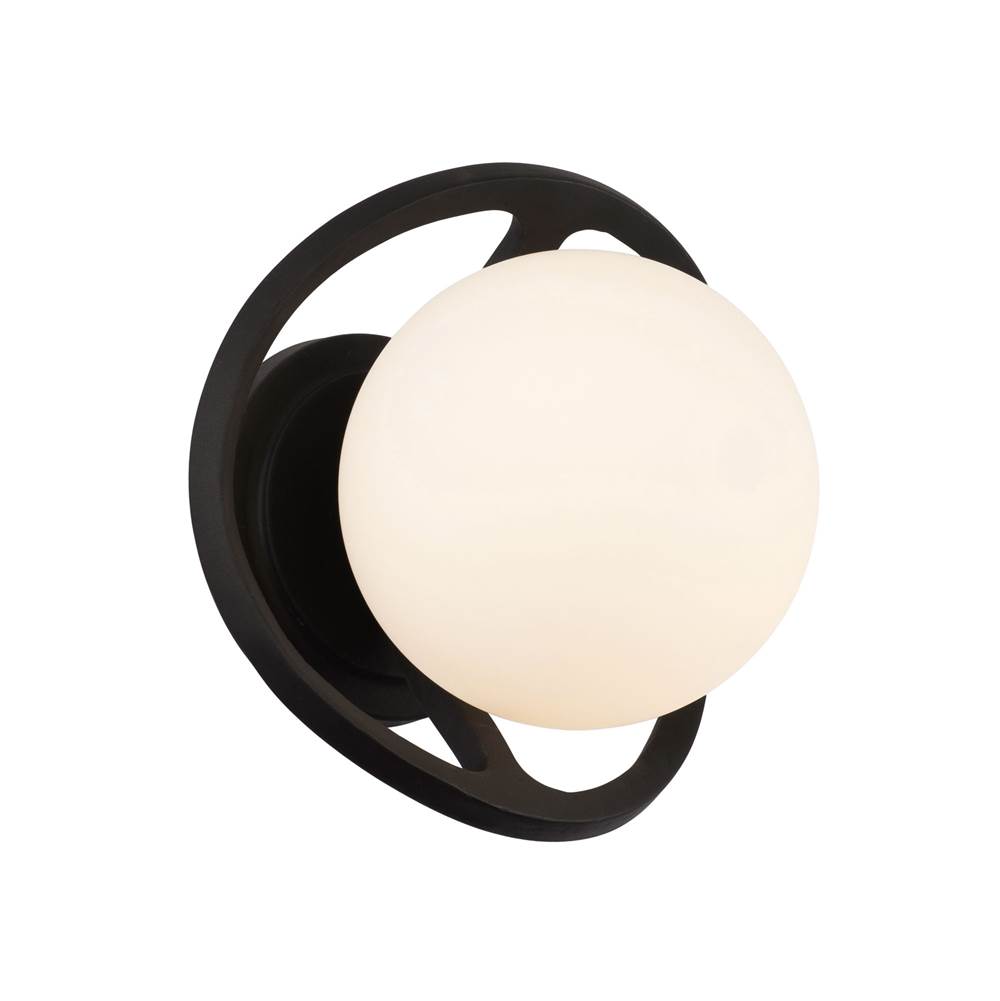 Varaluz Black Betty 1-Lt Sconce - Carbon/French Gold
