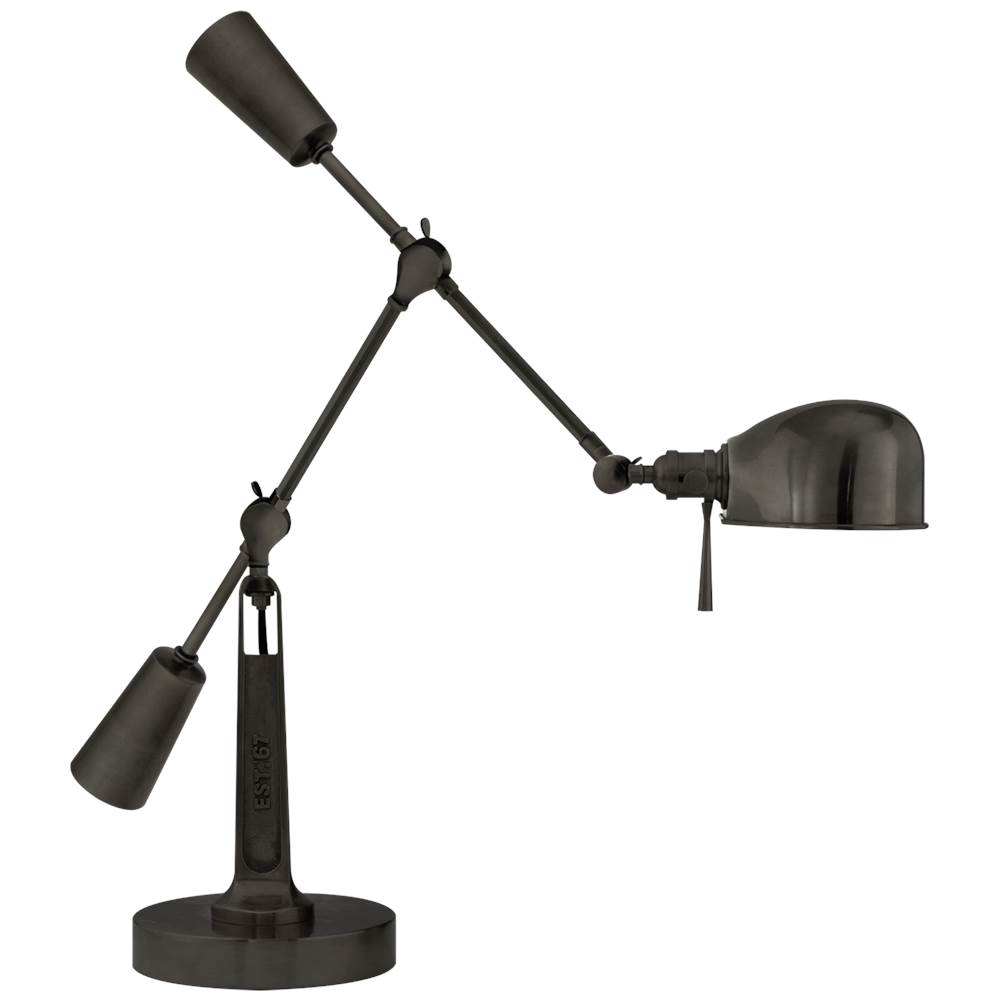 Visual Comfort Signature Collection RL ''67 Boom Arm Desk Lamp in Bronze