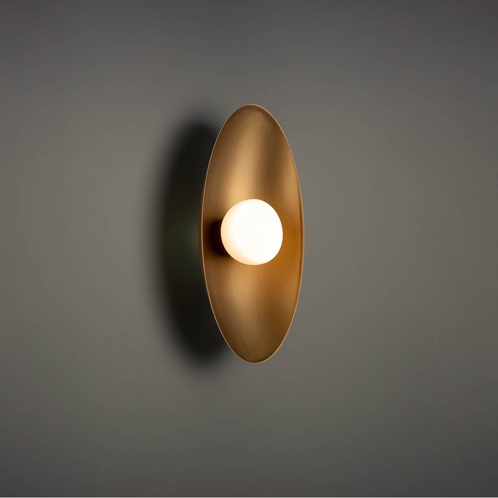 WAC Lighting Glamour 18'' LED Wall Sconce 3500K in Brushed Aged Brass