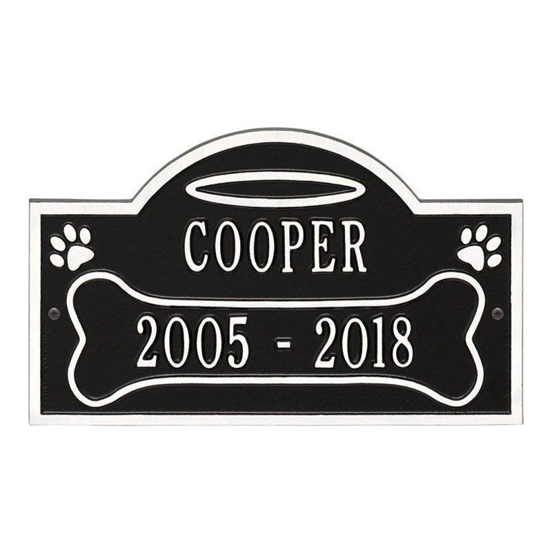 Whitehall Products All Dogs Go to Heaven Pet Memorial Personalized Wall or Ground Plaque