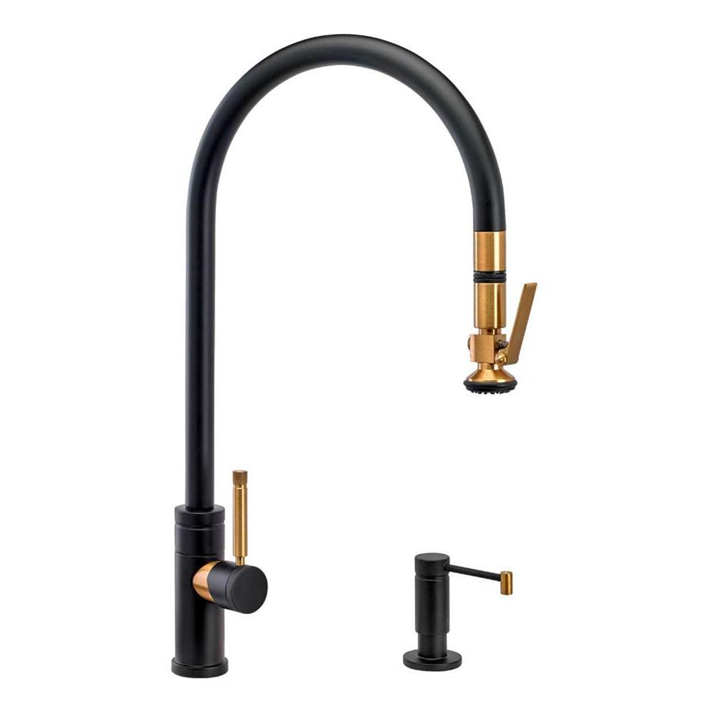 Waterstone Waterstone Industrial Extended Reach PLP Pulldown Faucet - Lever Sprayer - 2pc. Suite